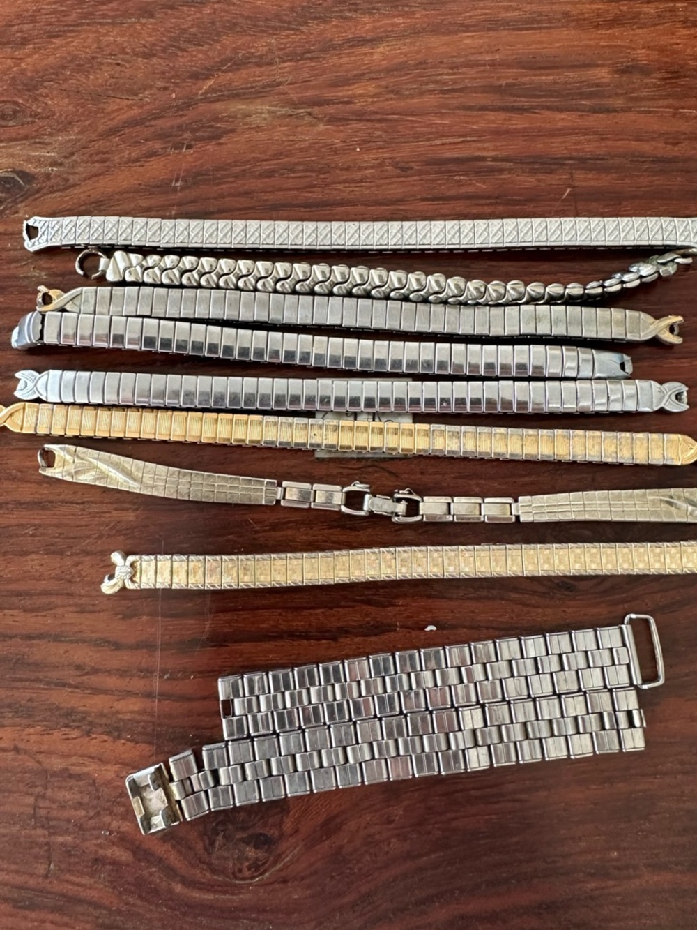 Vintage Metal Watch Bands Lot